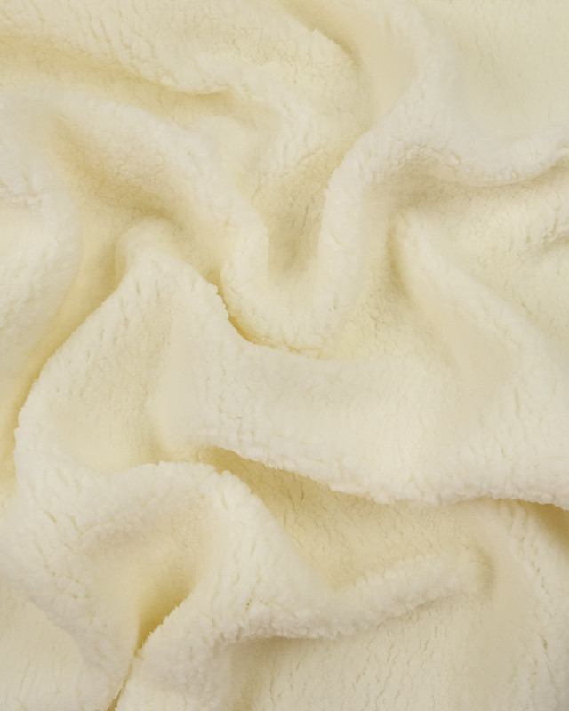 Sherpa-Stoff in Naturweiß